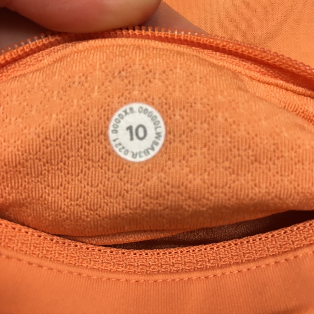 Lululemon Pace Rival Skirt Skort Sz 10 Regular Orange Pickleball Tennis Run - Picture 5 of 15